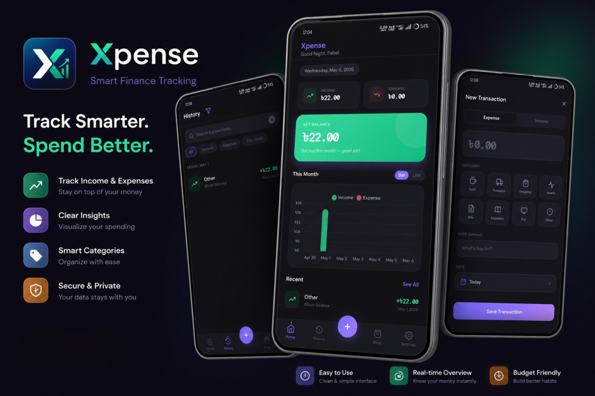 Xpense App Banner
